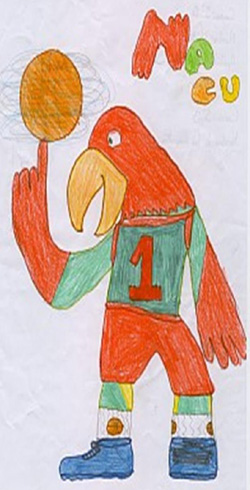 Nacu, mascota del Discap de Albolote