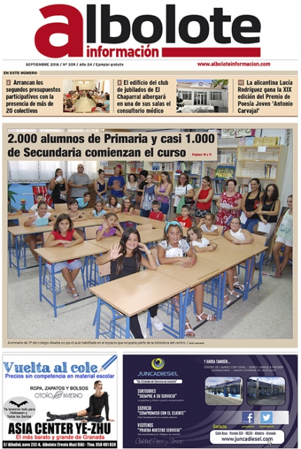 Portada de la edición impresa del mes de septiembre. 