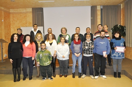 Alumnos del curso de jardinería en el OAL 