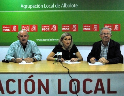 Rueda de prensa de la ejecutiva local del PSOE 