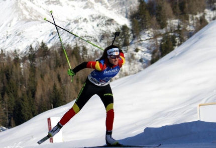 Victoria Padial en un momento de su participación en la prueba de Austria