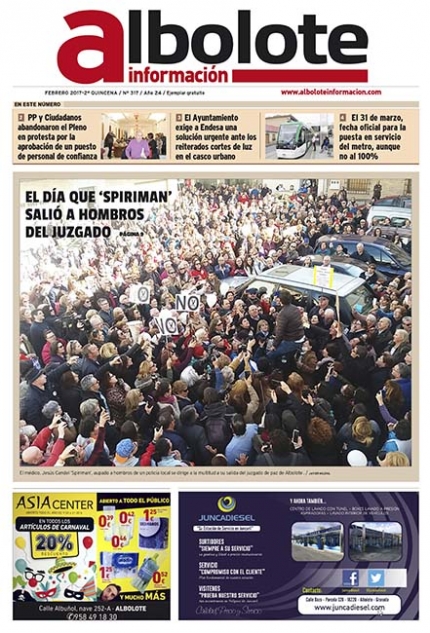 Portada del periódico de la segunda quincena de febrero.