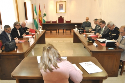 Inicio de la reunión en el Salón de Plenos del Ayto. de Albolote