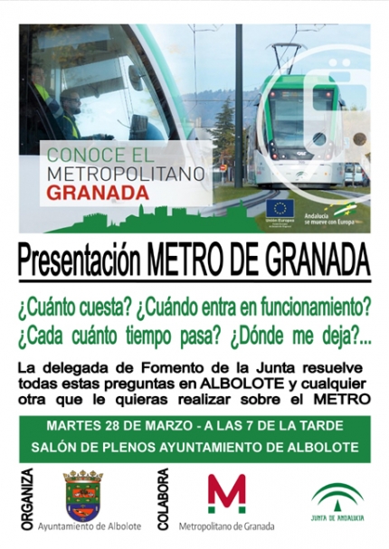 Cartel explicativo del contenido de la charla informativa. 