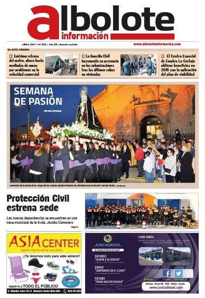 Portada del periódico de abril.