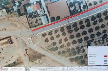 Plano del proyecto de adecuación del Camino de las Tres Cruces