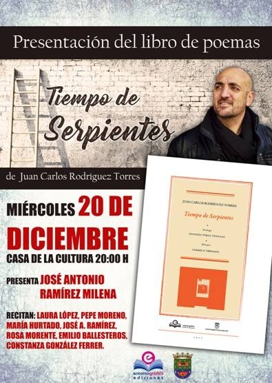 Cartel de la presentación del poemario  