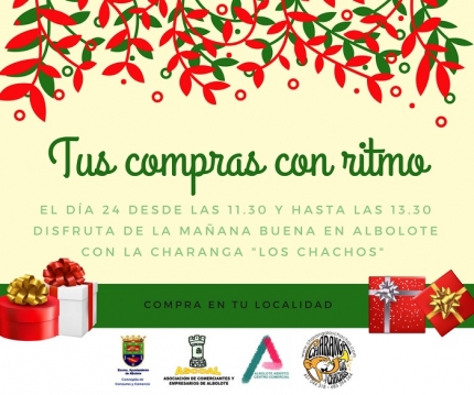 Cartel anunciador de la actividad comercial del 24 de diciembre