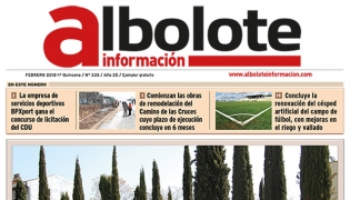 Portada de la nueva edición impresa del periódico local Albolote Información