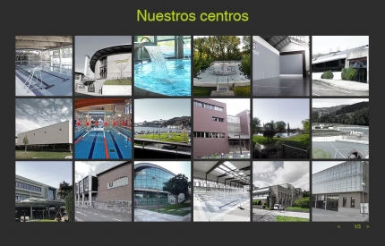 Mosaico con imágenes de algunos de los centros deportivos que BPXport gestiona en la actualidad y al que en breve se sumará el de Albolote/ WEB BPXPORT
