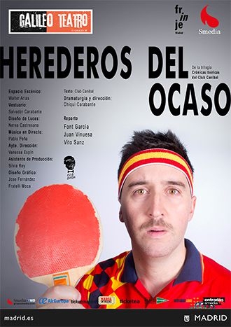 Cartel del teatro Herederos del ocaso 
