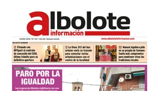 Portada de periódico Albolote Información del mes de marzo de 2018