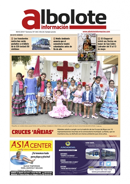 Portada de Albolote Informacion de la primera quincena de mayo.