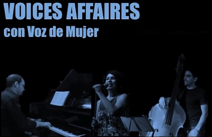Cartel promocional del recital `Con voz de mujer`.