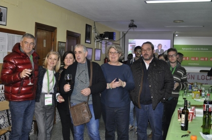 Noche electoral en la sede del PSOE de Albolote 