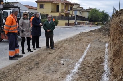 Obras en el camino de Albarrate