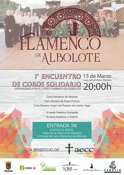 Cartel del encuentro de coros rocieros.