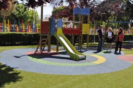 Parque remodelado en Paseo de Colón 