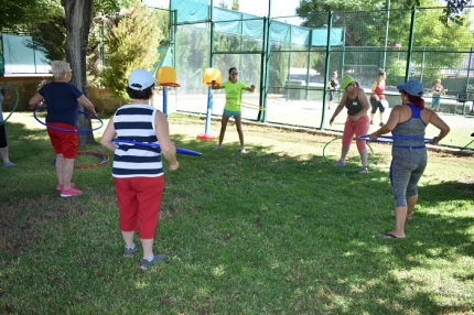 Una de las actividades desarrolladas en la jornada de mujer y deporte