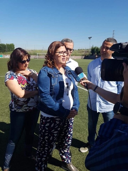 Concejales del grupo municipal de IU en rueda de prensa 