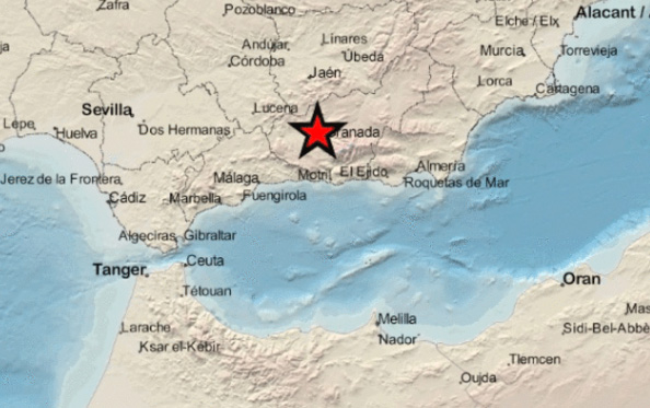 El terremoto se ha localizado en Albolote 