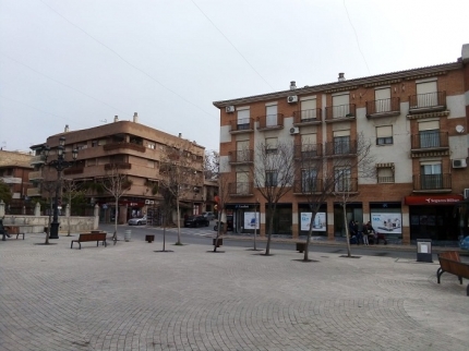 Plaza de España, otro de los emplazamientos donde se produjo el tiroreo 