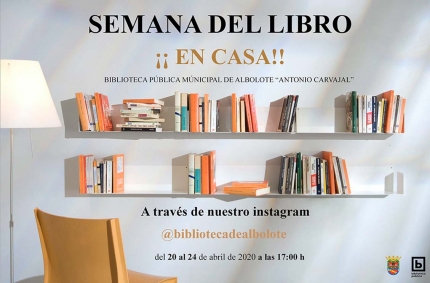 Cartel de la Semana del Libro en Casa.