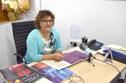 La concejala de Cultura, Toñi Guerrero, en rueda de prensa 
