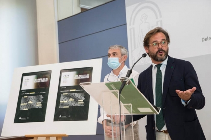 Antonio Granados en un momento de la rueda de prensa (JUNTA DE ANDALUCÍA)