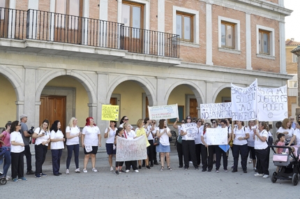 Imagen de archivo de una de las concentraciones de las auxiliares del SAD.