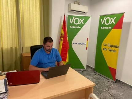 David Navarro, portavoz de Vox, en las oficinas municipales 