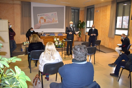 Presentación del portal de salud con la presencia del alcalde de albolote, Salustiano Ureña y el concejal de Salud, Manuel Montalvo.