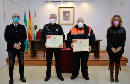 Reconocimiento a la Policía Local y a Protección Civil por su trabajo durante la pandemia 