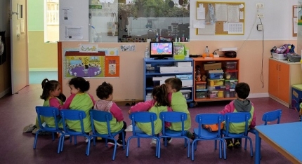 Un aula de la escuela infantil municipal La Encina de El Chaparral 