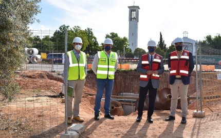 Visita a las obras que se están llevando a cabo bajo la A44