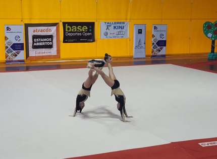 Elena Vegas, Lukena Cortés y Pilar Acosta en trío cadete (CLUB BALANS)