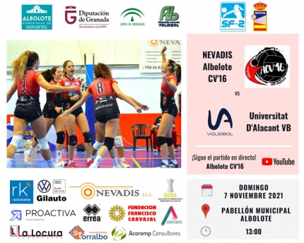 El Nevadis Albolote juega este domingo como local ante Universidad Alicante