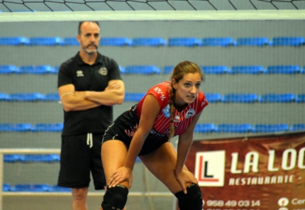 Laura González durante un partido de esta temporada (J. PALMA)
