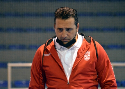 Ramón Balboa, entrenador del equipo juvenil Albolote Pyltin (J. PALMA)