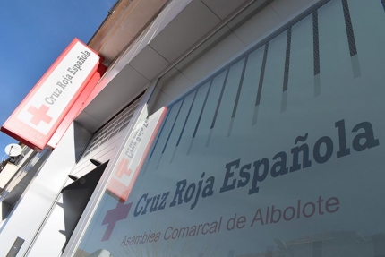 Fachada de la sede de Cruz Roja en Albolote.