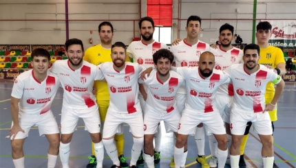 Los jugadores del Albolote Herogra no pudieron sacar nada positivo ante el Tapia FS (ALBOLOTE FUTSAL)