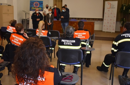 Voluntarios de Protección Civil en el curso 