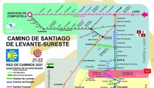 Albolote aparece en el plano-metro de los caminos Levante-Sureste.