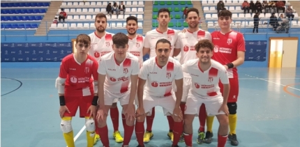 El Albolote Herogra en la cancha del Málaga FS, líder de la fase de ascenso (ALBOLOTE FUTSAL)