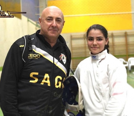 Julia Rueda junto a Manuel Cañadillas 