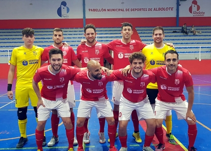 Equipo del Albolote Herogra que jugó ante CD Tapia (ALBOLOTE FUTSAL)