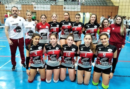 Equipo cadete RadioKable Negro, cuartas en el Campeonato de Andalucía