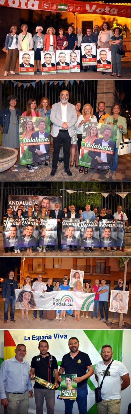 Los partidos políticos comenzaron la campaña electoral con la pegada de carteles (E. LEAL)