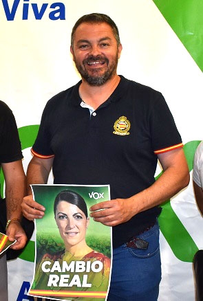 Candidato por la lista de Granada de Vox al parlamento de Andalucía 