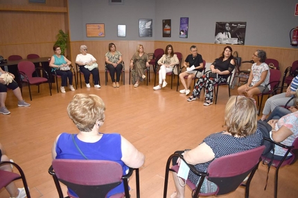 Sesión de biodanza organizada por el área de Igualdad que se ha celebrado en la Casa de la Cultura.